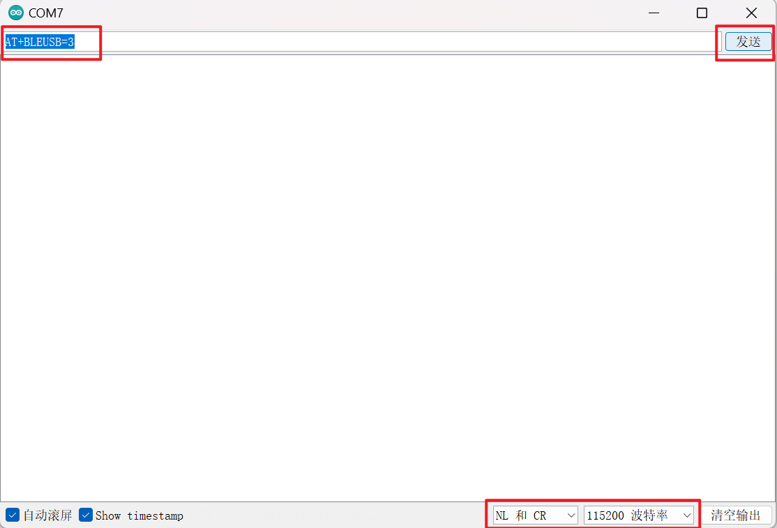 AT+BLEUSB